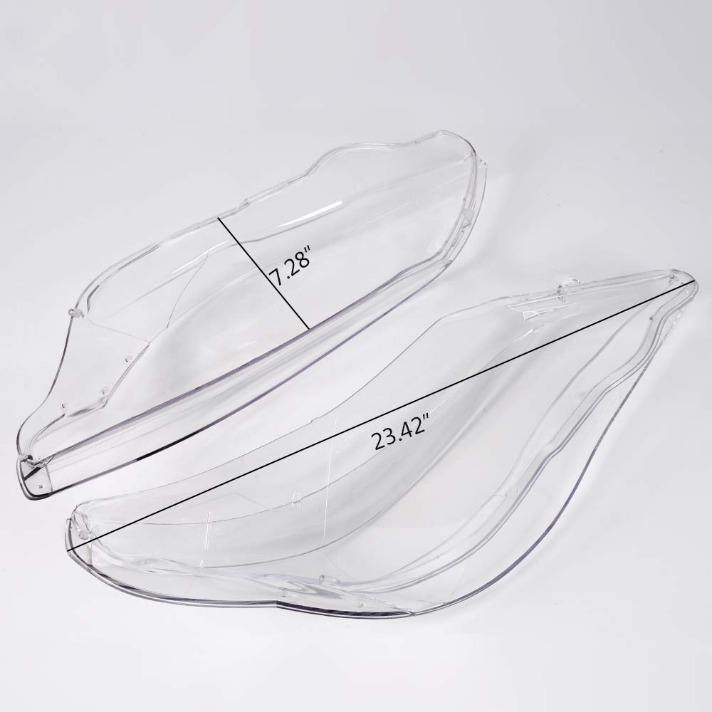 Headlight Headlamp Clear Lens Cover Compatible For BMW E60 E61 525i 528i 530i 535i 545i 550i M5 All 5-Series