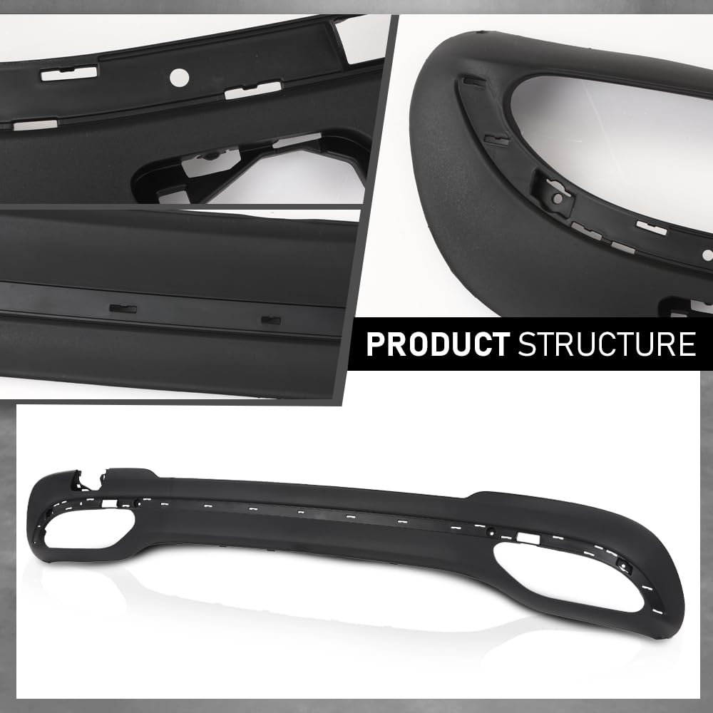 G-PLUS Air Dam Deflector Lower Valance Apron Rear Compatible with Benz E250 (submodel: Bluetec, Bluetec 4Matic) 2014-2016 for Models with AMG Styling Package,Fit Benz E300 4Matic 2015-2016
