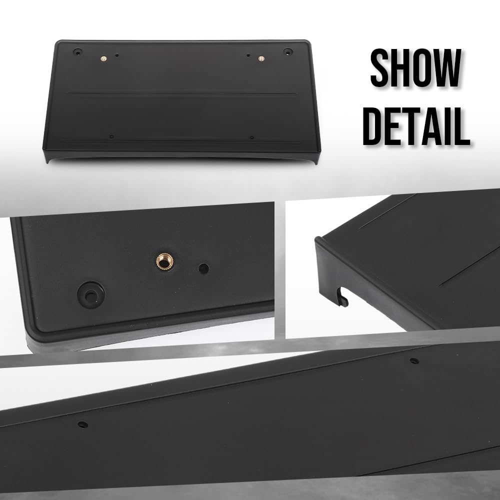 G-PLUS Front License Plate Bracket Compatible with BMW 325xi Base 2006,Fit Models Without M Sport Package 51117058449, BM1068119 Black