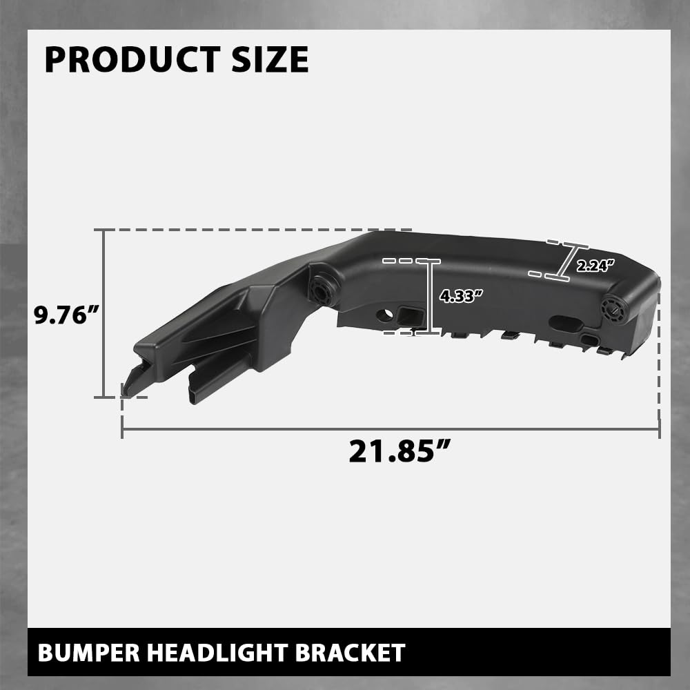 G-PLUS Front Headlight Bracket Passenger Right Side Compatible with Jeep Grand Cherokee 2014-2018 68223470AA, CH1043109