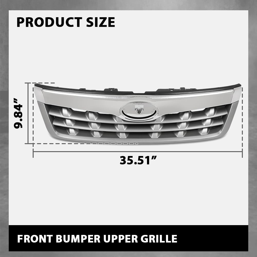G-PLUS Front Bumper Upper Grille Grill Compatible with Subaru Forester 2011-2013 91121SC040