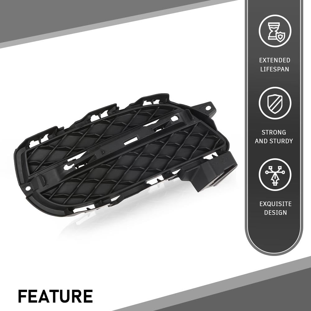 G-PLUS Fog Light Covers Front Passenger Right Side Compatible with Jaguar XJ XJR 2014-2017
