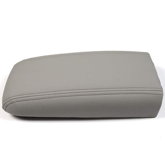 G-PLUS Leather Center Console Lid Armrest Assembly for Chevy Trailblazer GMC Envoy 2006-2009 Gray