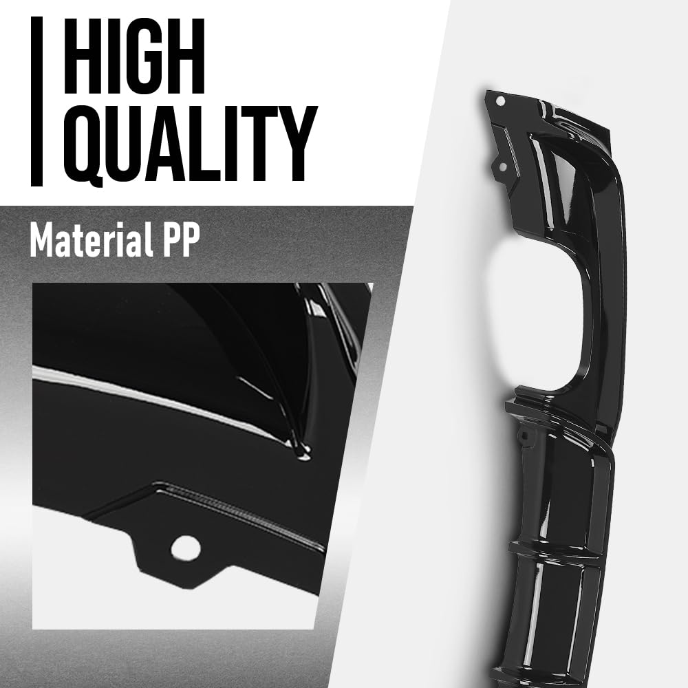 G-PLUS Rear Diffuser Compatible with BMW 3 Series F30 F31 M Sport Model 2012-2019 Only Fit Model with M Sport Bumper, Not Fit Regular Bumper Rear Bumper Diffuser Lip Glossy Black
