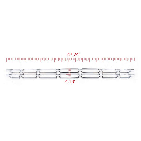G-PLUS Front Chrome Grille Insert Snap On Compatible with Chevy Silverado 1500 2016 2017 2018 ABS plastic