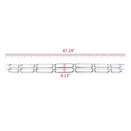 G-PLUS Front Chrome Grille Insert Snap On GRILLES | COMPATIBLE WITH CHEVY Silverado 1500 2016 2017 2018 ABS plastic
