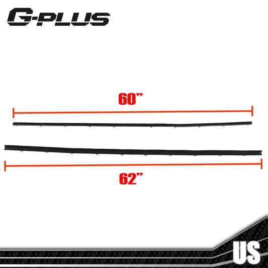 G-PLUS Tailgate Tail Gate Window Sweep Weatherstrip Seal Set Right & Left Side Windshield Trim Molding Compatible with 1978-1996 Ford Bronco D8TZ9841610/2072/FO1930103
