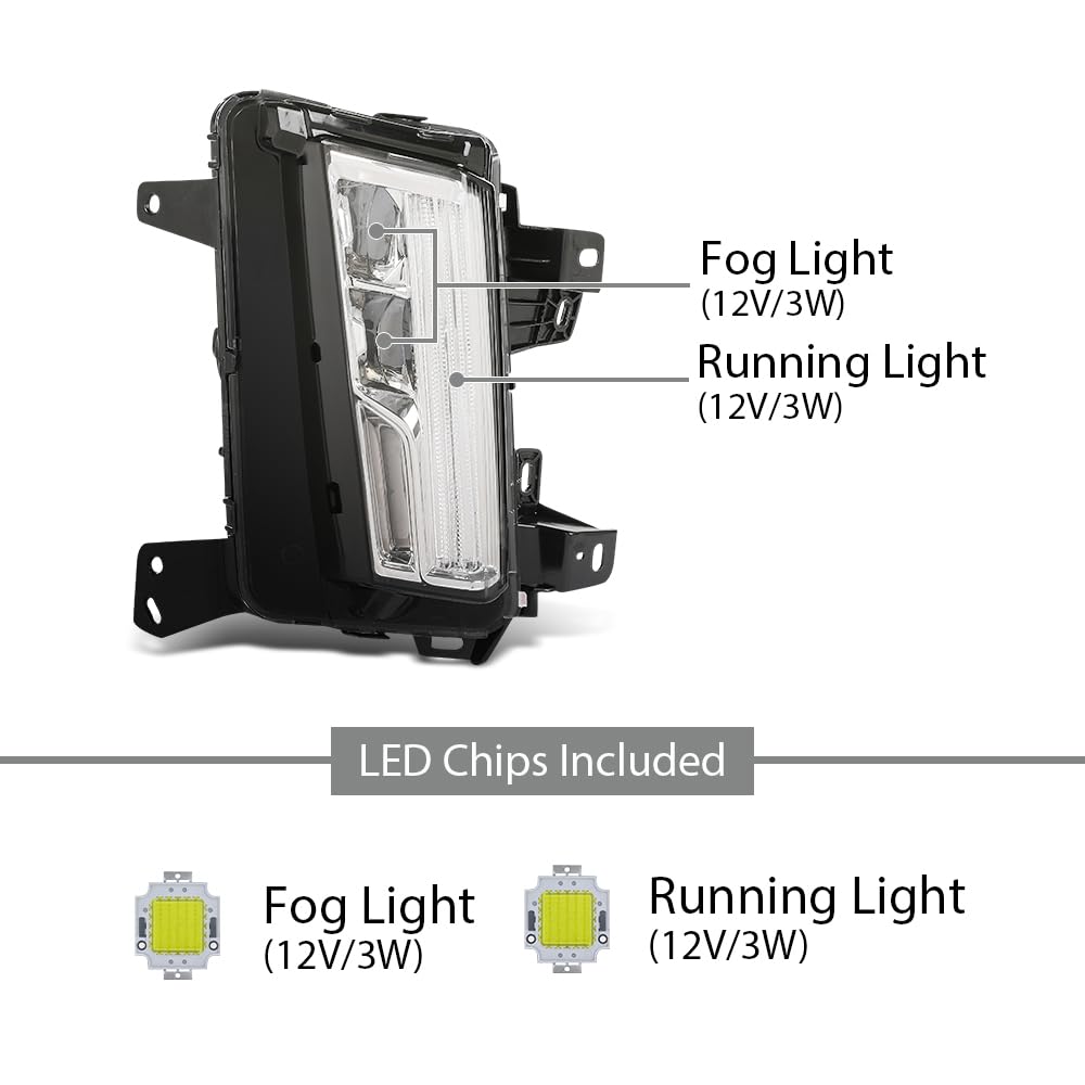 G-PLUS Turn Signal Light Left & Right Side Pair Compatible with Cadillac XT5 2017-2020 84496124, 84205785, GM2531137, GM2530137 White