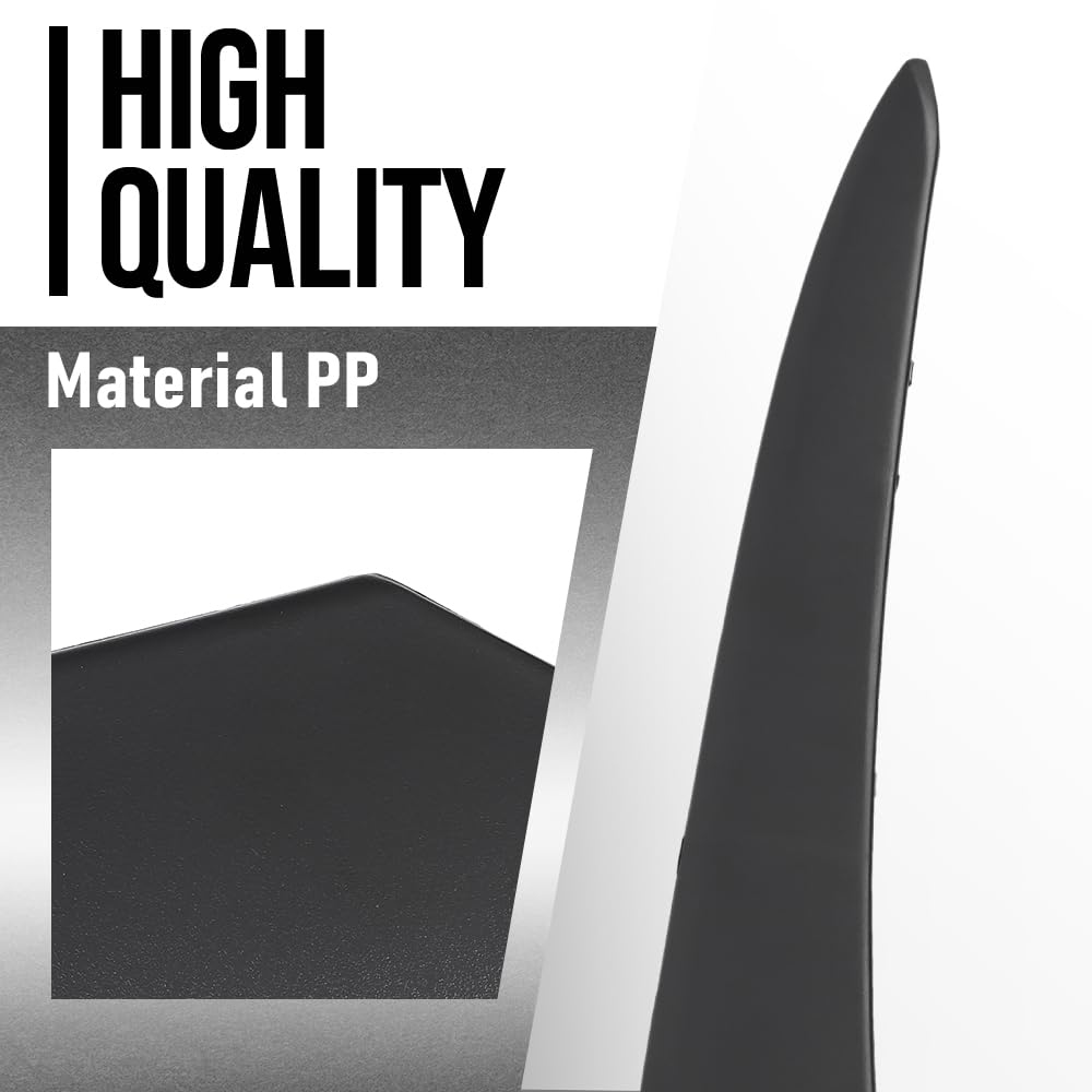 G-PLUS Headlight Molding Trim Front Right Side Compatible with Honda Civic 2022 2023 2024 HO1213131, 71202T20A01 Black