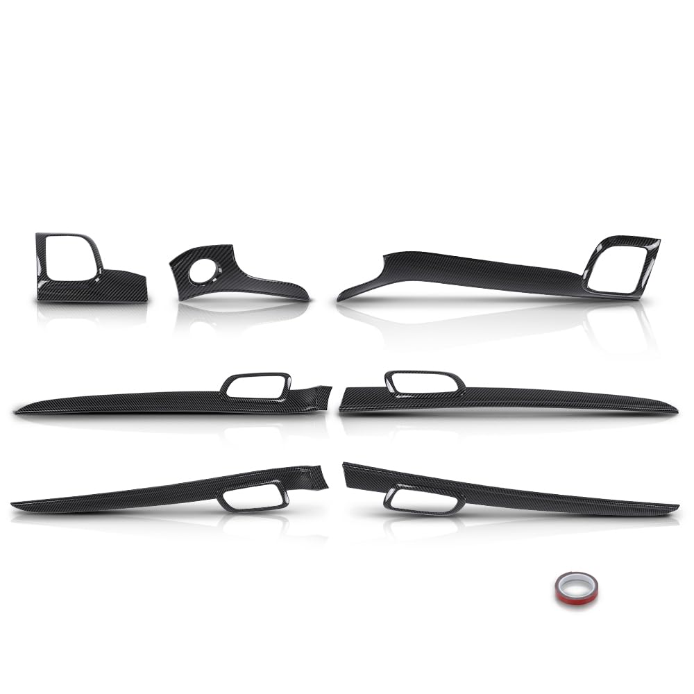 G-PLUS Dashboard Panel Trim Door Handle Trim Compatible with Jeep Grand Cherokee 2011-2021 7pcs Center Console Panel Trim & Inner Door Handle Trim