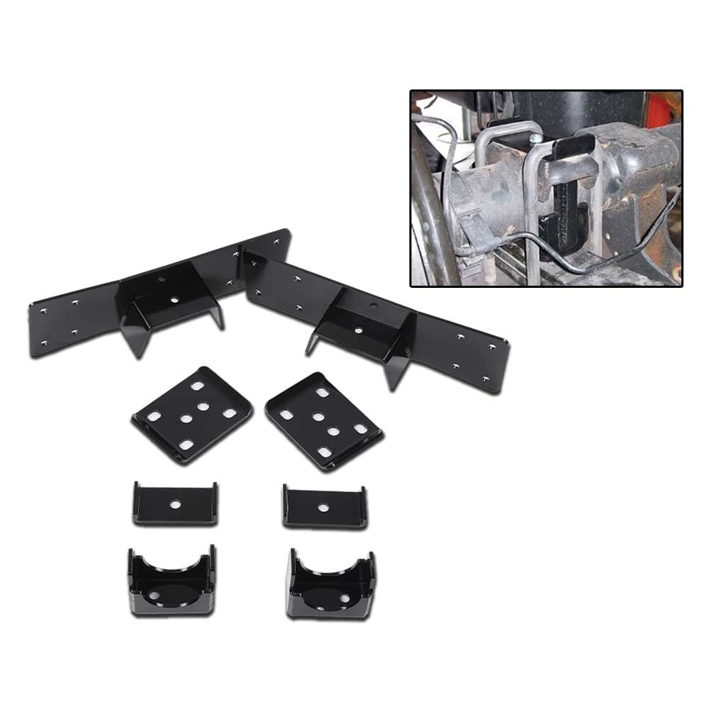 G-PLUS 6" Rear Axle Lowering C Notch & Flip Kit Compatible with Chevy Silverado/GMC Sierra 1500 Pickup 1999-2006, Fit GMC Sierra Classic 1500 2007 1/2 Ton with 6 Lug Wheels