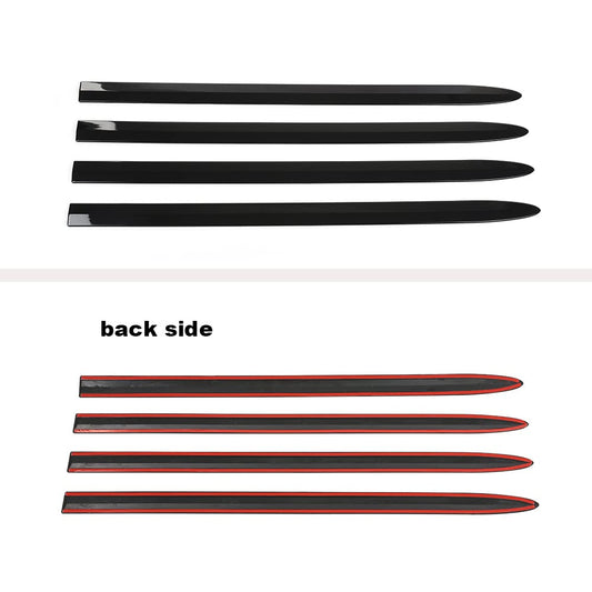 G-PLUS Outside Side Door Body Molding Trim Compatible with 2019-2021 Chevy Silverado 1500 Crew Cab ONLY Replacement Chrome Side Body Trim Molding