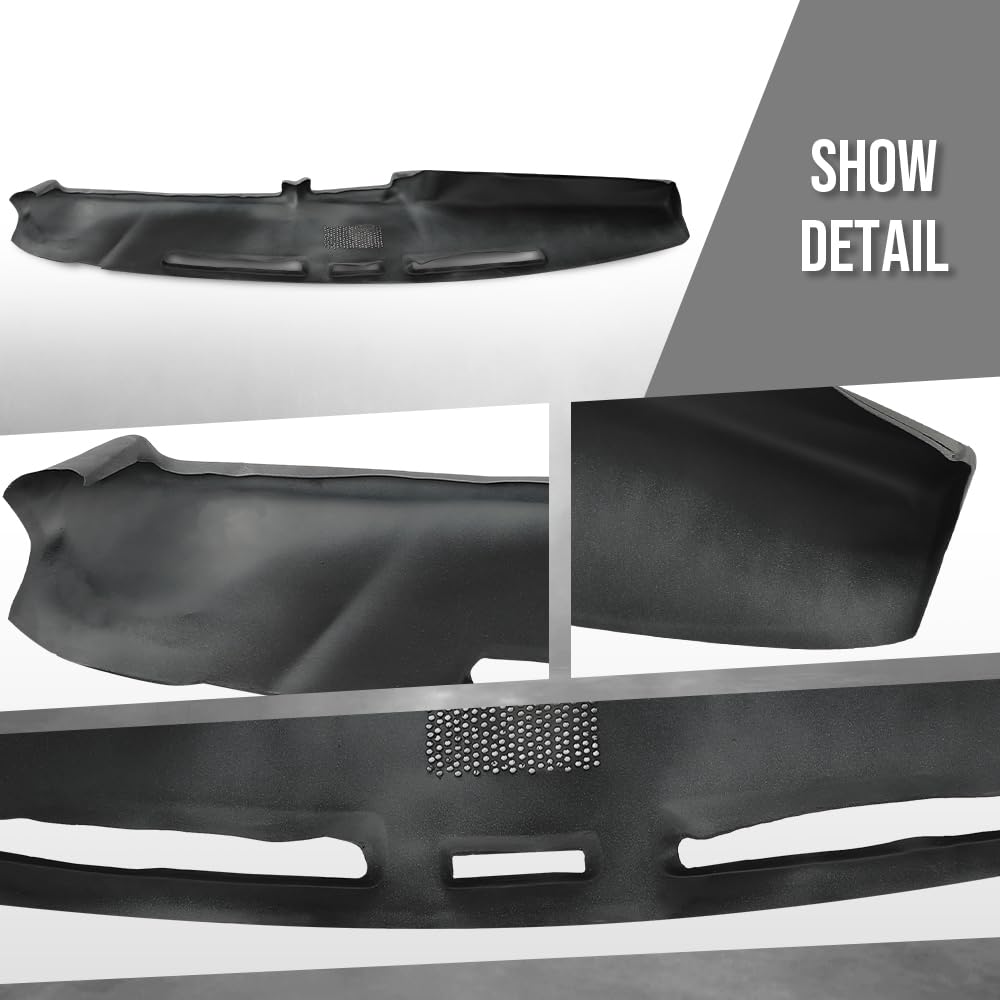 G-PLUS Dashboard Dash Cover Compatible with Ford F100 F150 F250 F350 Bronco 1980 1981 1982 1983 1984 1985 1986, Light Gray