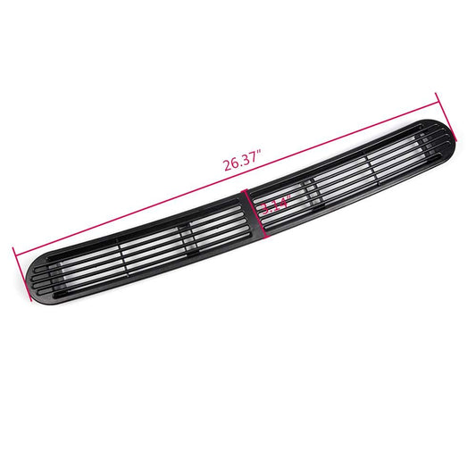 G-PLUS Graphite Dash Defrost Vent Cover Grille Panel Black GRILLES | COMPATIBLE WITH CHEVY Blazer S10/GMC Jimmy Oldsmobile 1998-2004 SUV Pickup Truck