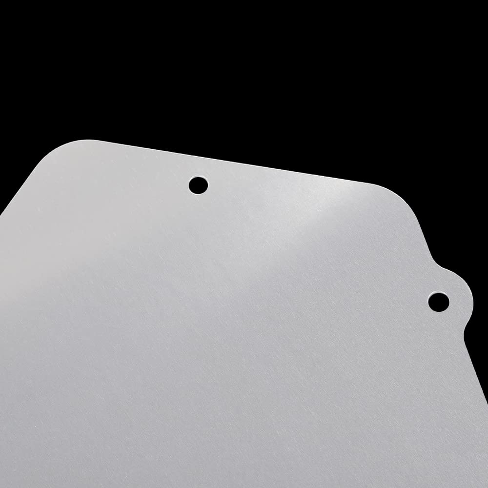 G-PLUS A/C And Heater Delete Panel C4 Compatible with all 84-96 Corvettes Silver