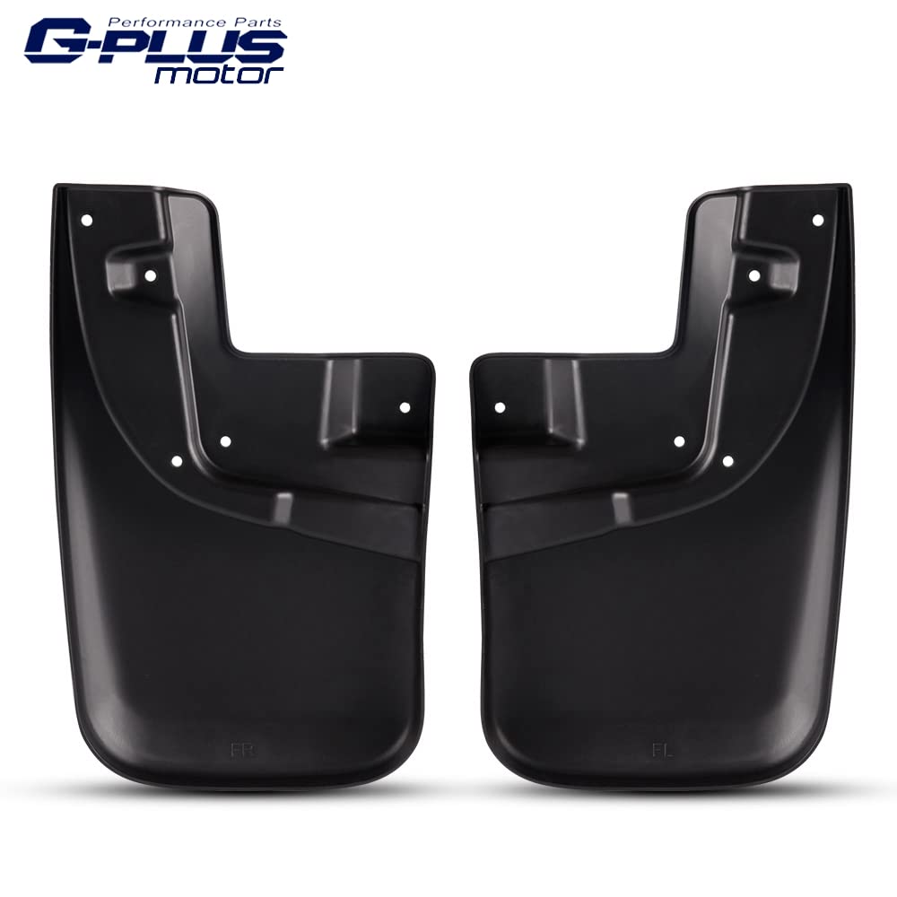 G-PLUS Heavy Duty Molded Mud Flaps Compatible with 2005-2015 Toyota Tacoma,Splash Guards Mudguard 2PCS (Front Molded Mud Flaps)
