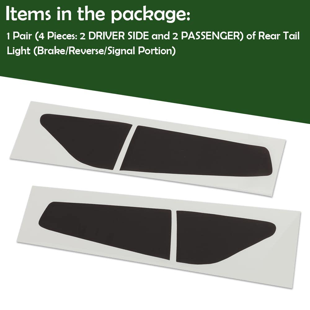 G-PLUS Tail Lights Smoke Rear Precut Tint Vinyl Decal Compatible with 2015-2022 Dodge Charger,A Pair