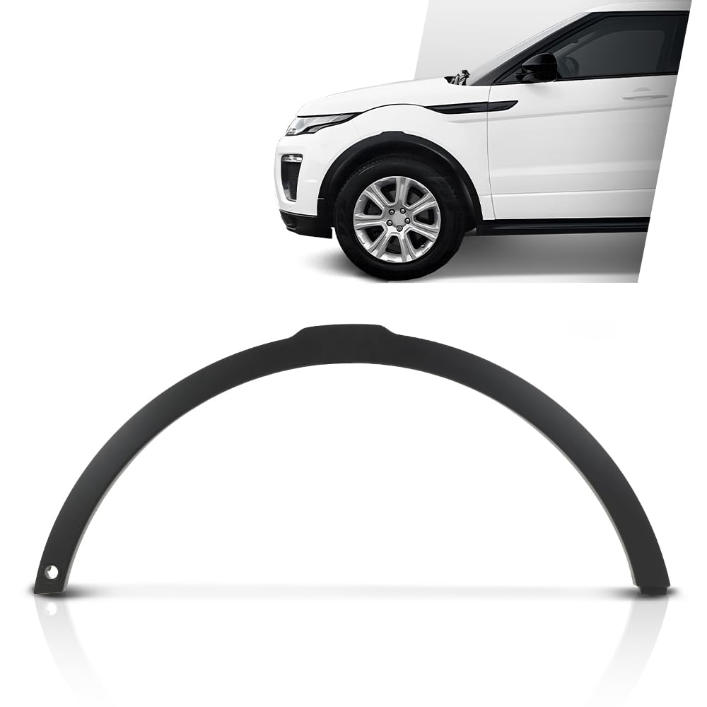 G-PLUS Front Left Wheel Arch Fender Trim Molding with Sensor Hole Compatible with Range Rover Evoque 2012-2019,Fit for Models With Active Park Assist System