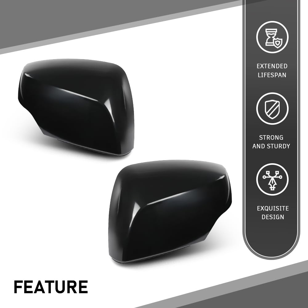 G-PLUS Door Side Rear View Wing Mirror Cover Cap Pair Compatible with Subaru Forester 2014-2018 (non eyesight detection),Fit Subaru Outback Crosstrek Impreza 2012-2014 91059AJ200