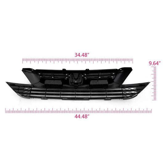 G-PLUS Compatible with Honda CRV 2007 2008 2009 Front Upper Lower Bumper Grille Mesh Grill Replacement