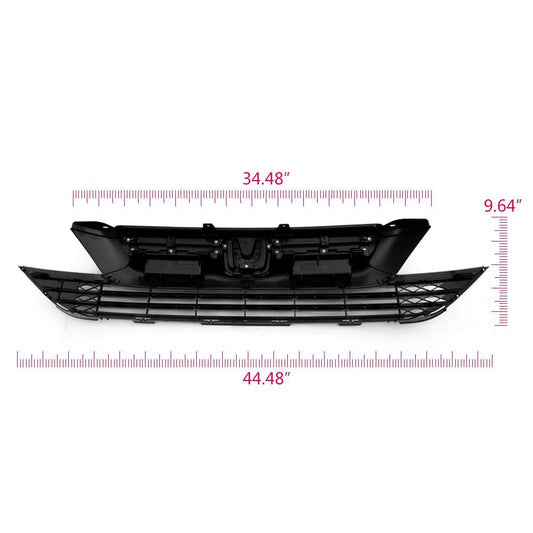G-PLUS Compatible with Honda CRV 2007 2008 2009 Front Upper Lower Bumper Grille Mesh Grill Replacement