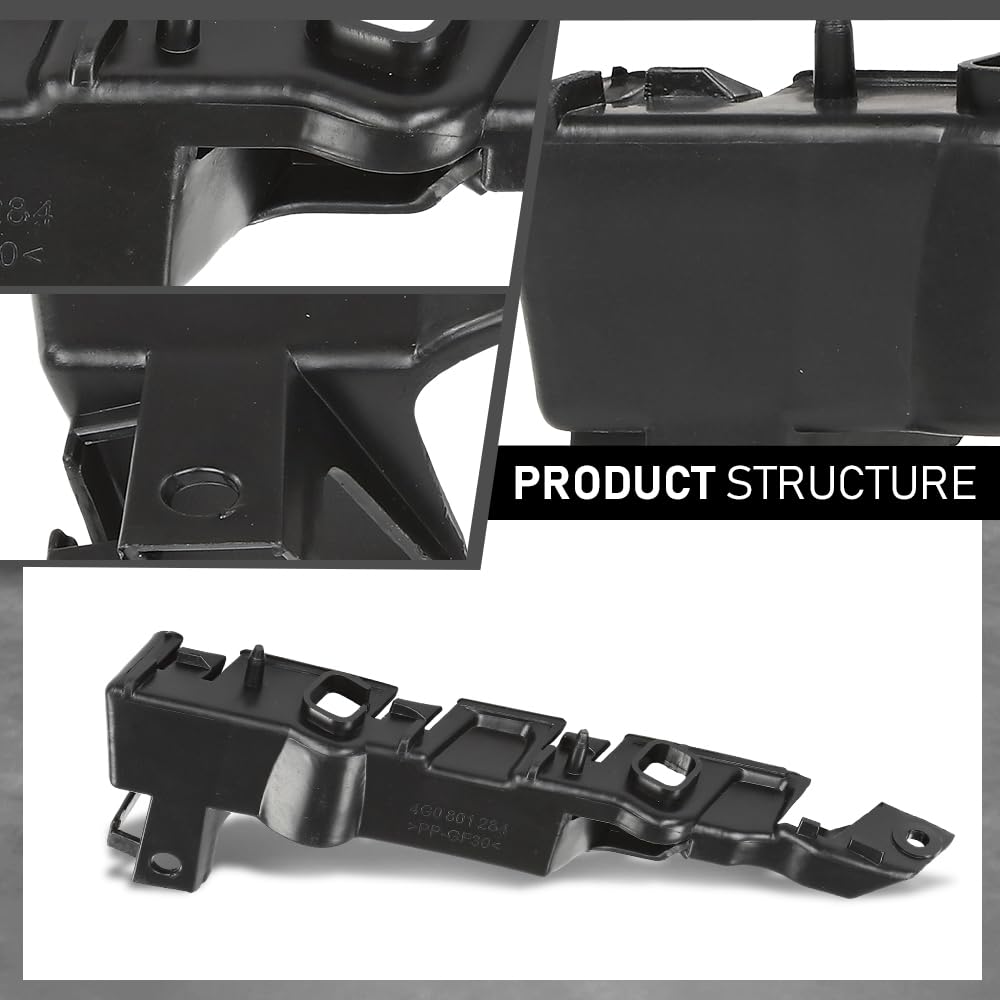 G-PLUS Pair Front Bumper Brackets, Compatible with Audi S6/ A6/ A6 Quattro 2012-2018, Left Driver & Right Passenger Side 2PCS, 4G0807283, 4G0807284