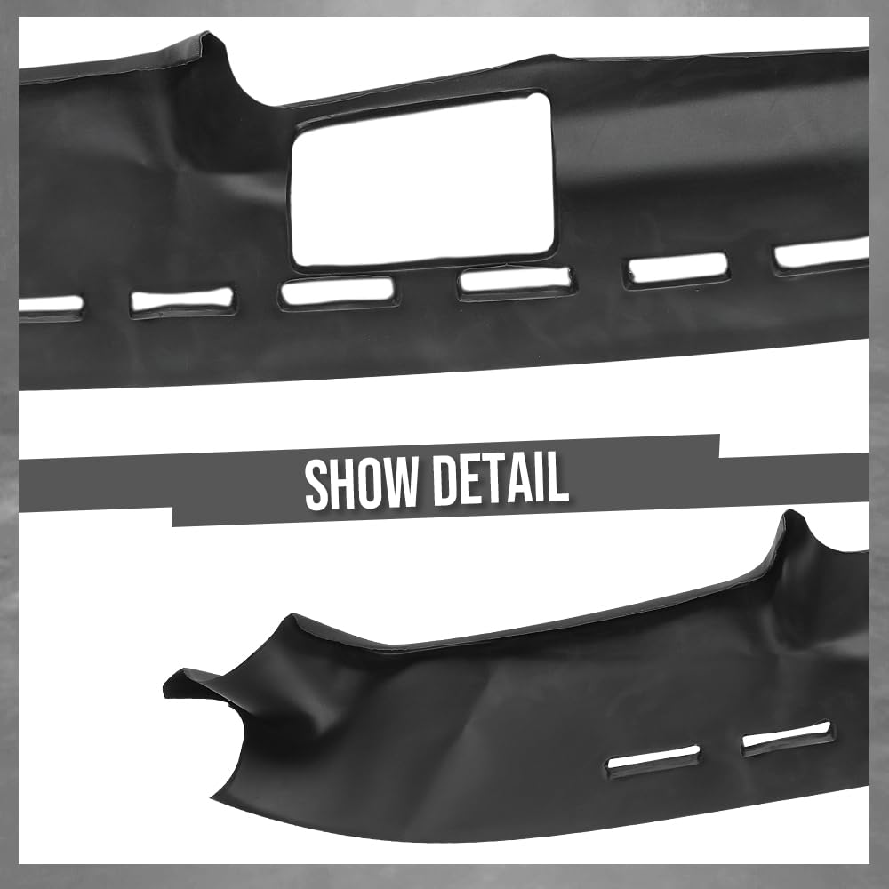 G-PLUS TPE Dash Cover Compatible with Porsche 944 1983-1985 Fit Porsche 924 1977-1988 Black