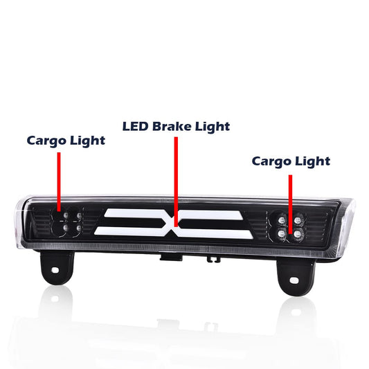 G-PLUS 3rd Third Brake Light LED Compatible with Chevy Suburban/Tahoe 1500 2500 2000-2006,Fit GMC Yukon/GMC Yukon XL 1500 2500 2000-2006 X Type High Mount Stop Lamp Clear Lens