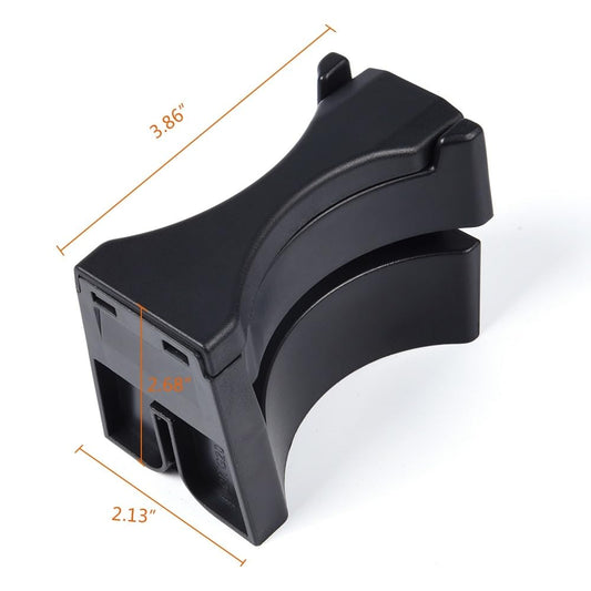 G-PLUS Center Console Cup Holder Divider Insert Compatible with Toyota Tacoma 2005-2010, Fit Sequoia 2008-2018, 5560404010 Black