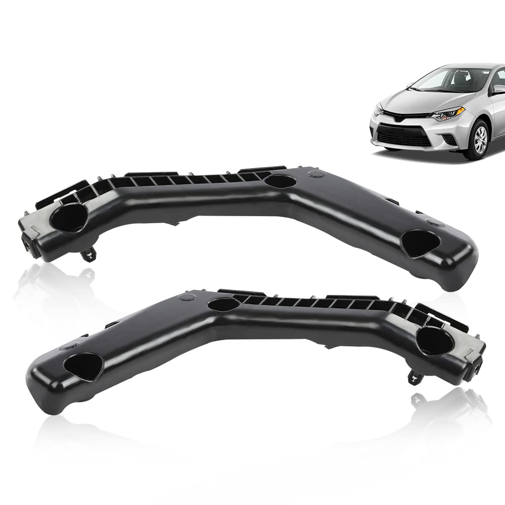 G-PLUS Bumper Bracket Compatible with 2014-2016 Toyota Corolla Set of 2 Front Left & Right Side 5211502240, TO1043123, 5211602240, TO1042123