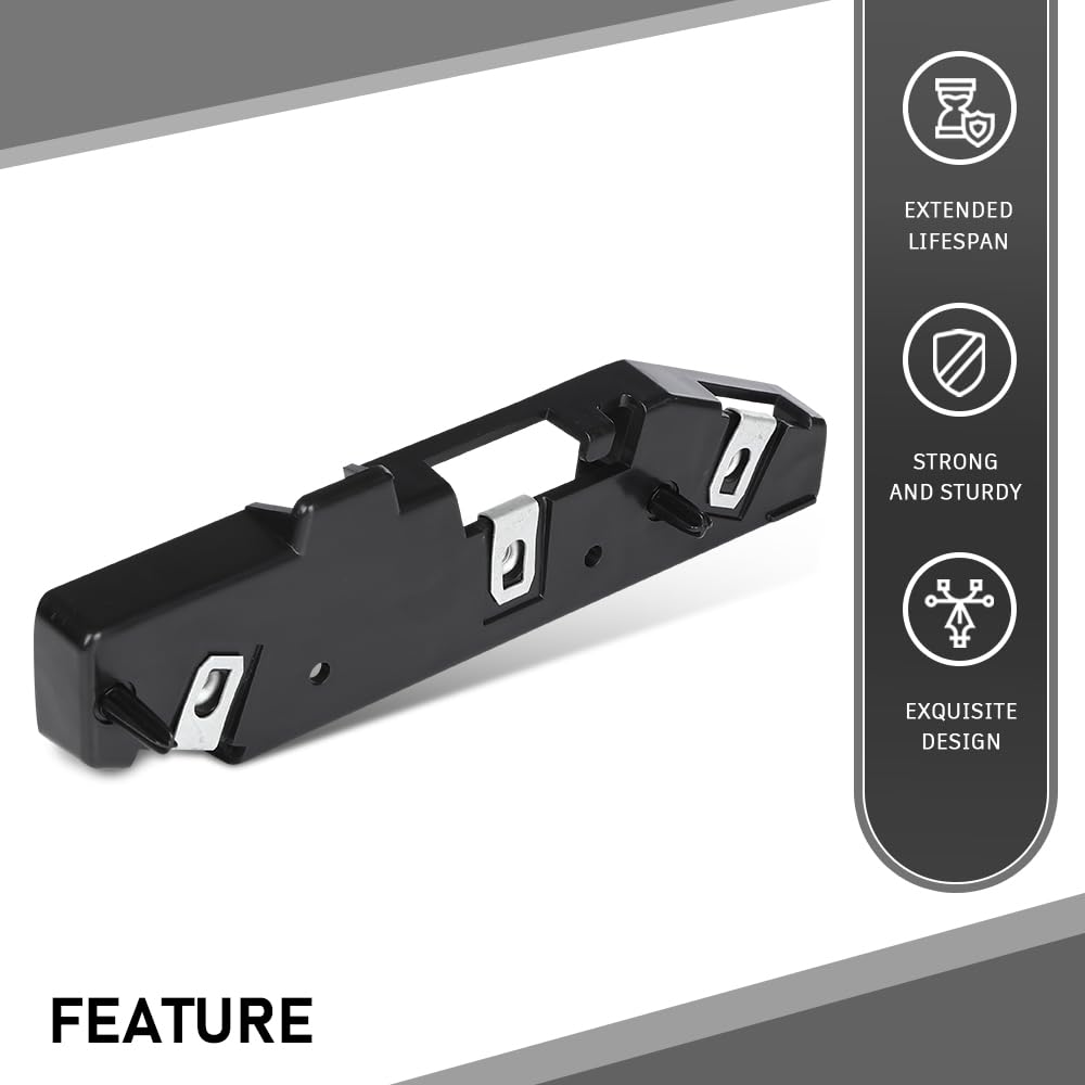 G-PLUS Front Right Side Bumper Bracket Retainer Compatible with Ford Edge (submodel: SE, SEL, Sport, Titanium) 2015-2018 FT4Z17C947A, FO1033108 Black PP