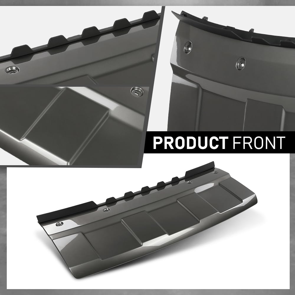 G-PLUS Black Front Bumper Tow Hook Cover Spoiler Skid Plate Compatible with Range Rover L405 2013-2017