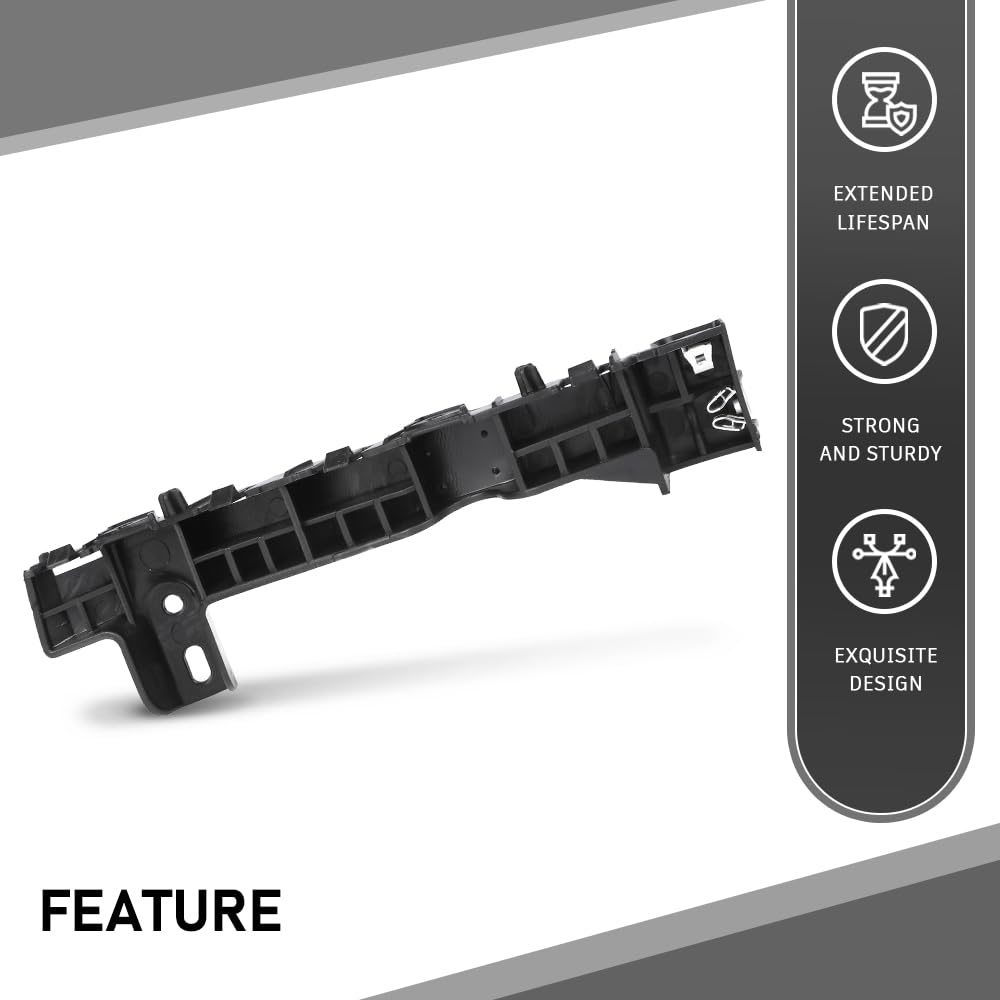 G-PLUS Front Driver Left Bumper Fascia Guide Compatible with Buick Envision 2016 2017 2018 2019 2020 22977507, GM1042186 Black