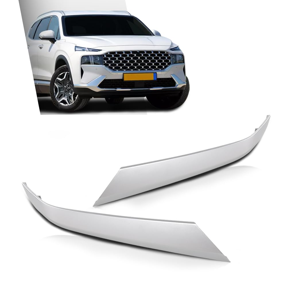 G-PLUS Front Bumper Trims Compatible with Hyundai Santa Fe SEL Plus 2019,Fit Hyundai Santa Fe (submodel: Essential, Limited, Luxury, Preferred, Preferred Turbo, SE, SEL, Ultimate) 2019-2020 Chrome