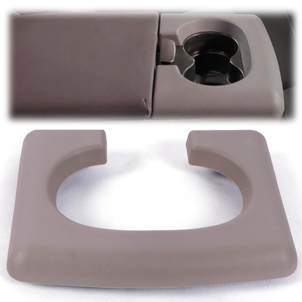 G-PLUS Center Console Cup Holder Replacement Pad Compatible with Ford F150 2004-2014 Taupe Center Console Cup Holder Pad