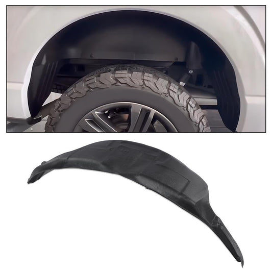 G-PLUS Rear Wheel Well Liner Guards Kit Compatible with Ford F150 Pickup Truck 2021, Rear Fender Mud Flaps Left & Right, ML3Z9927886A, Black