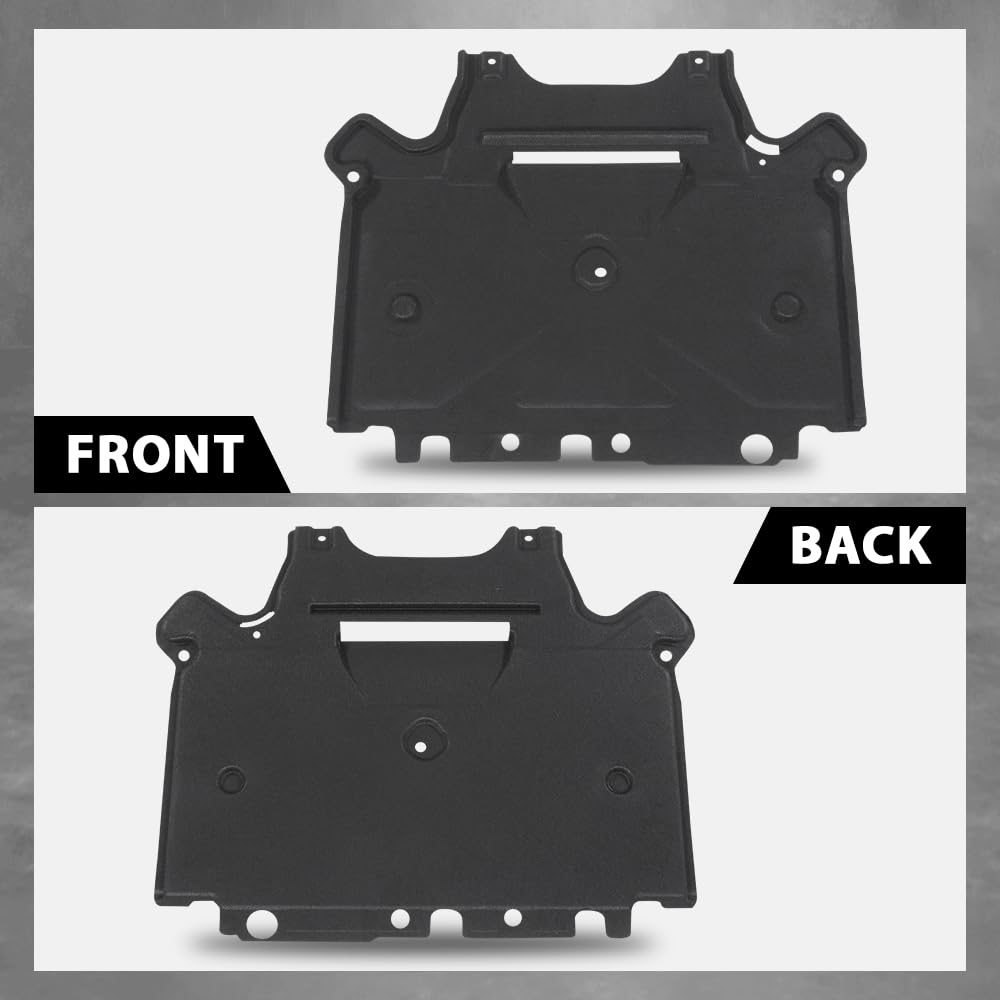 G-PLUS Rear Lower Under Engine Splash Shield Guard Cover Compatible with 2013-2016 Audi A4,Fit 2013-2017 Audi Q5 8K1863822S, 8K2863822M