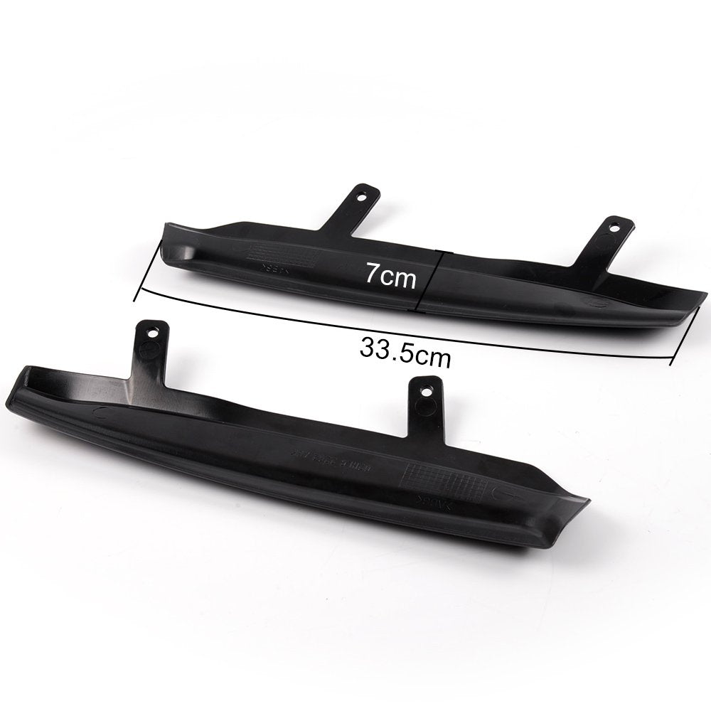 G-PLUS Mean Look Upper Headlight Cover Eyelids Replacement for 1999-2005 VW Compatible with Jetta MK4 1 Pair Black
