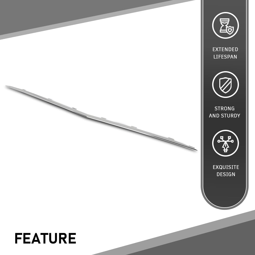 G-PLUS Center Grille Trim Compatible with Benz E300 E450 E400 4Matic Sedan/Wagon, 2017-2020,Fit For Models With Luxury Package 2138850300, MB1044136