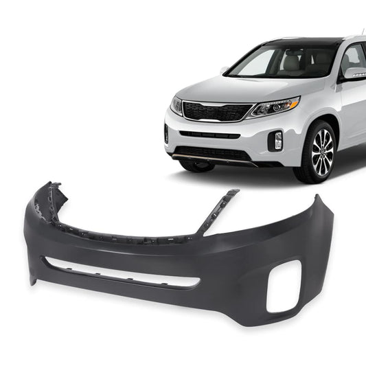 G-PLUS Front Upper Bumper Cover Compatible with Kia Sorento 2014 2015 Black Primered 865111U500 KI1000164 615343702995