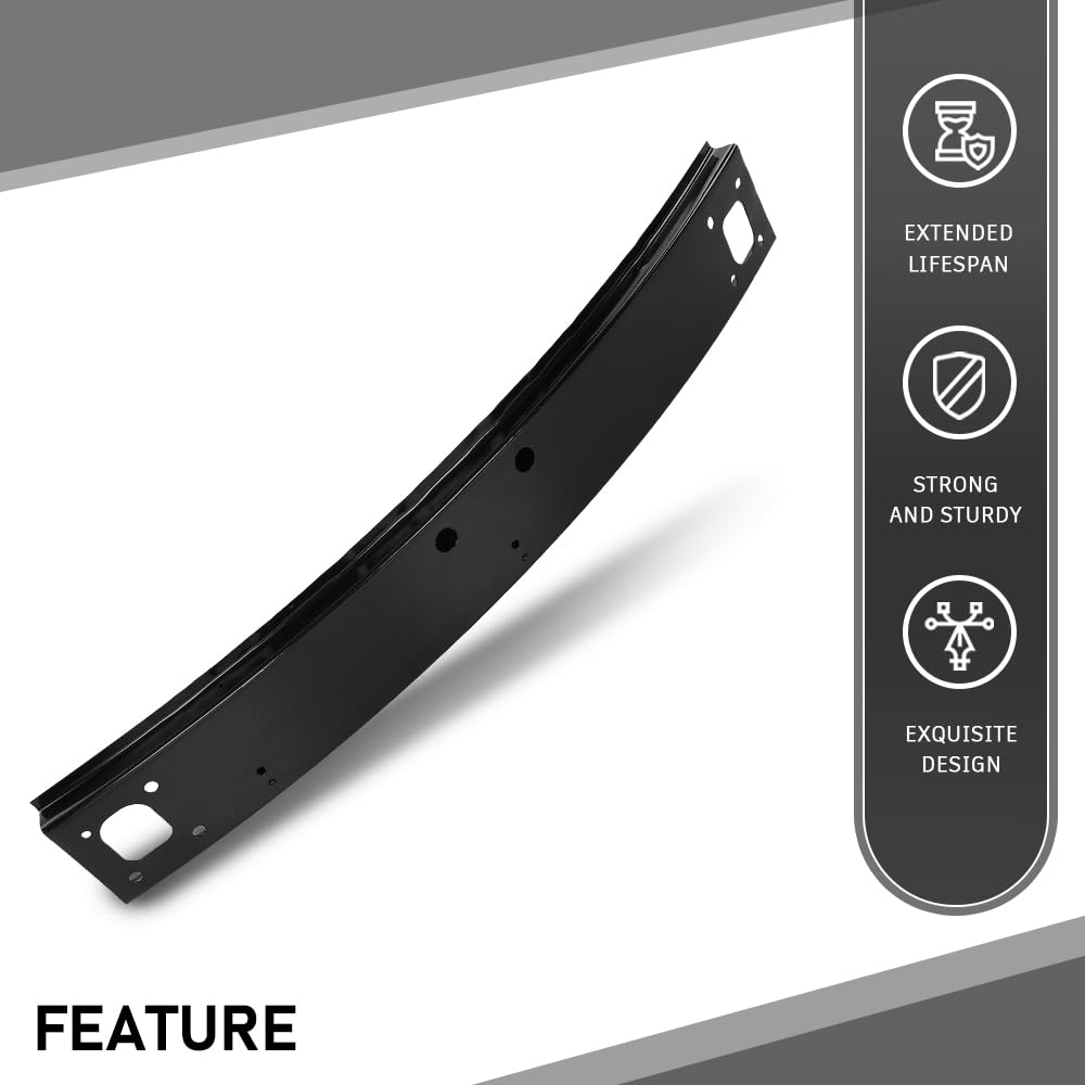 G-PLUS Bumper Reinforcement Impact Bar Front Upper Compatible with Cadillac SRX 2010-2016 22792566, GM1008110, 107-01110 Black
