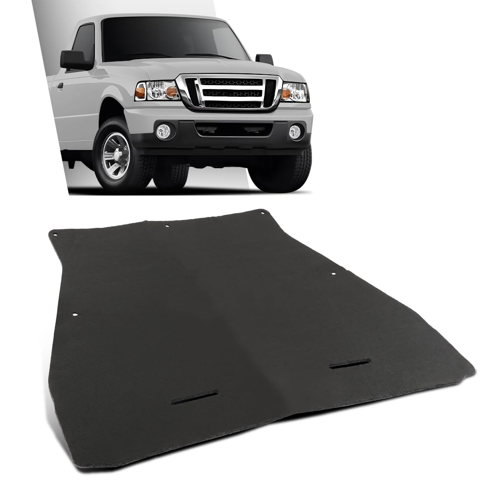 G-PLUS Hood Insulation Pad 1/2" With Clips Compatible with Ford Ranger 2006-2012