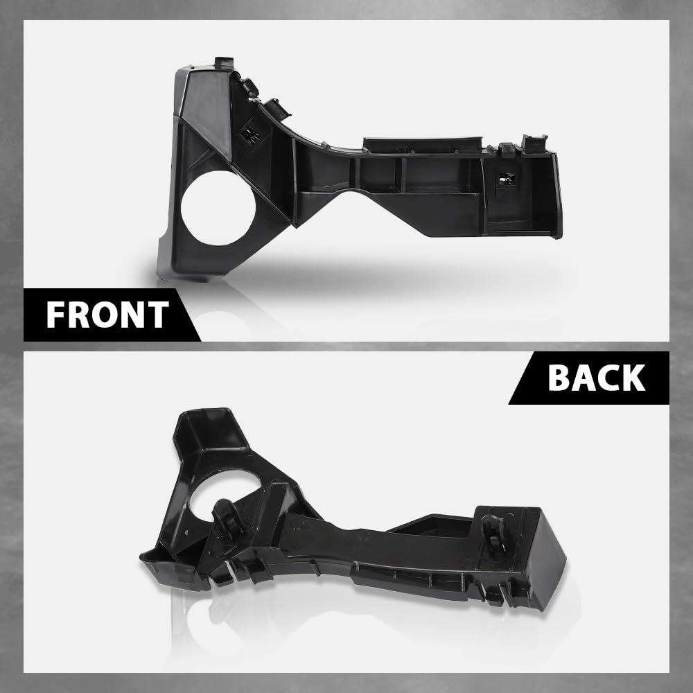 G-PLUS Front Left & Right Side Bumper Bracket Set Compatible with Toyota Corolla CE/LE/S 2003-2008 5211502061 Black