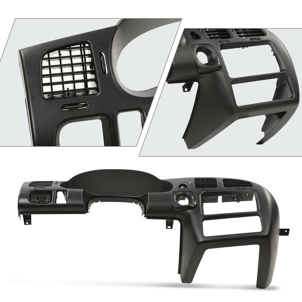 G-PLUS Dash Bezel Radio Surround Cluster Trim Compatible with Chevy Monte Carlo 2000-2005 Black