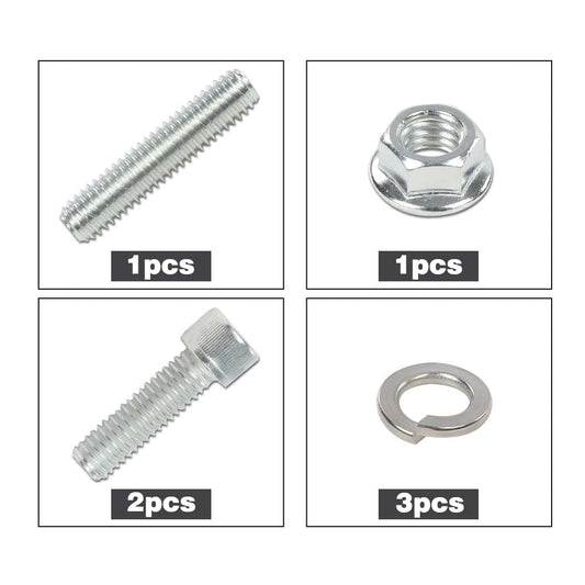 G-PLUS Small Block Stainless Steel Engine Bolt Kit Set Compatible with 265, 283, 302, 305, 327, 350, and 400 SB Chevy Engines w/Headers (NON-EFI)