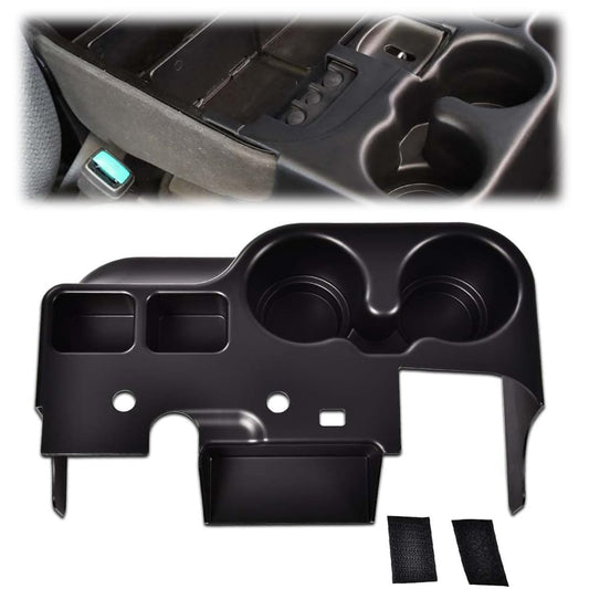 G-PLUS Center Console Cup Holder for Ford Super Duty F250 F350 F450 F550 1999-2001 Black