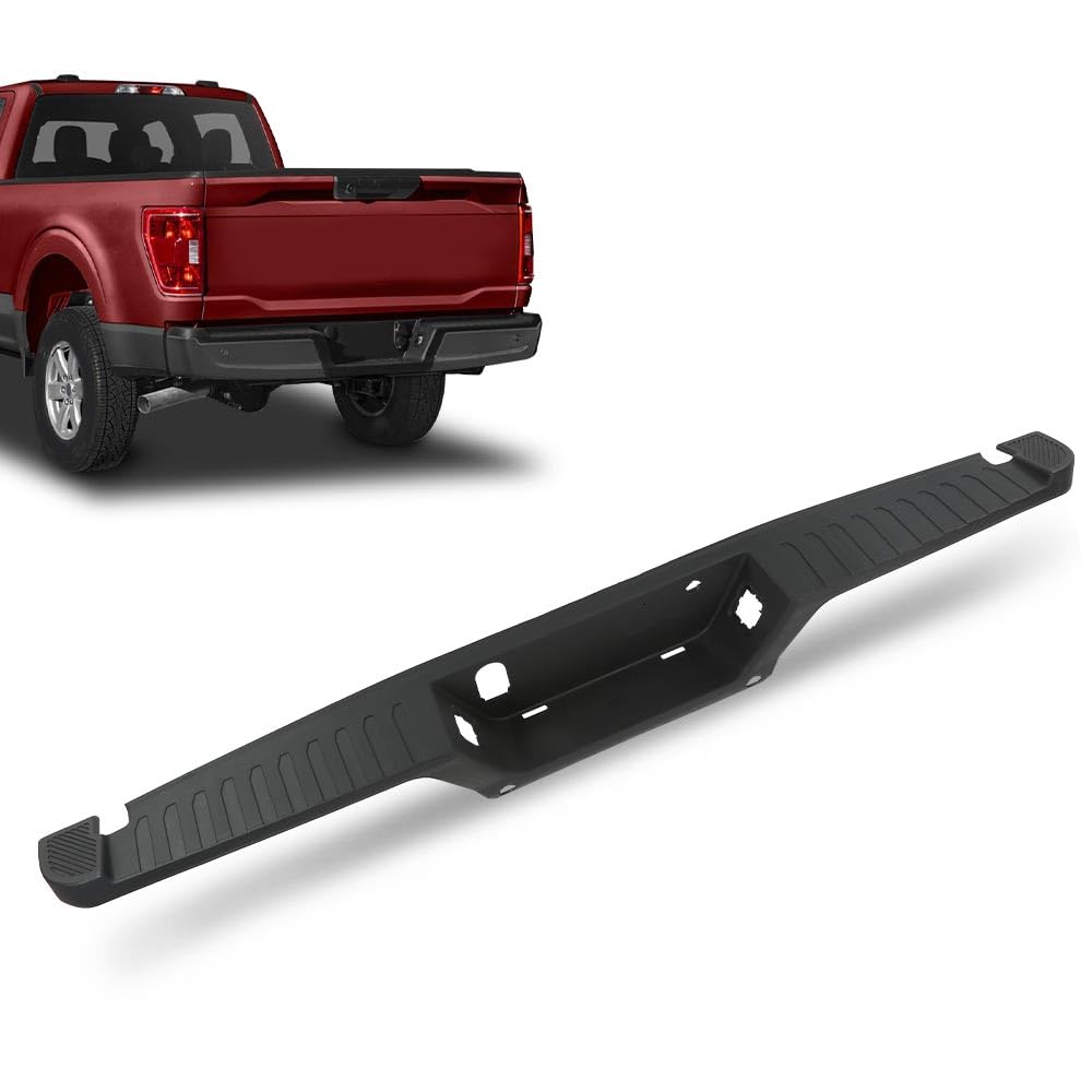 G-PLUS Rear Bumper Top Step Pad Cover Compatible with all Ford F150 2015-2020 w/Trailer Tow Package and Rear Park Aid Sensor Holes (Sensors not Included) HL3Z17B807BB, FO1191143