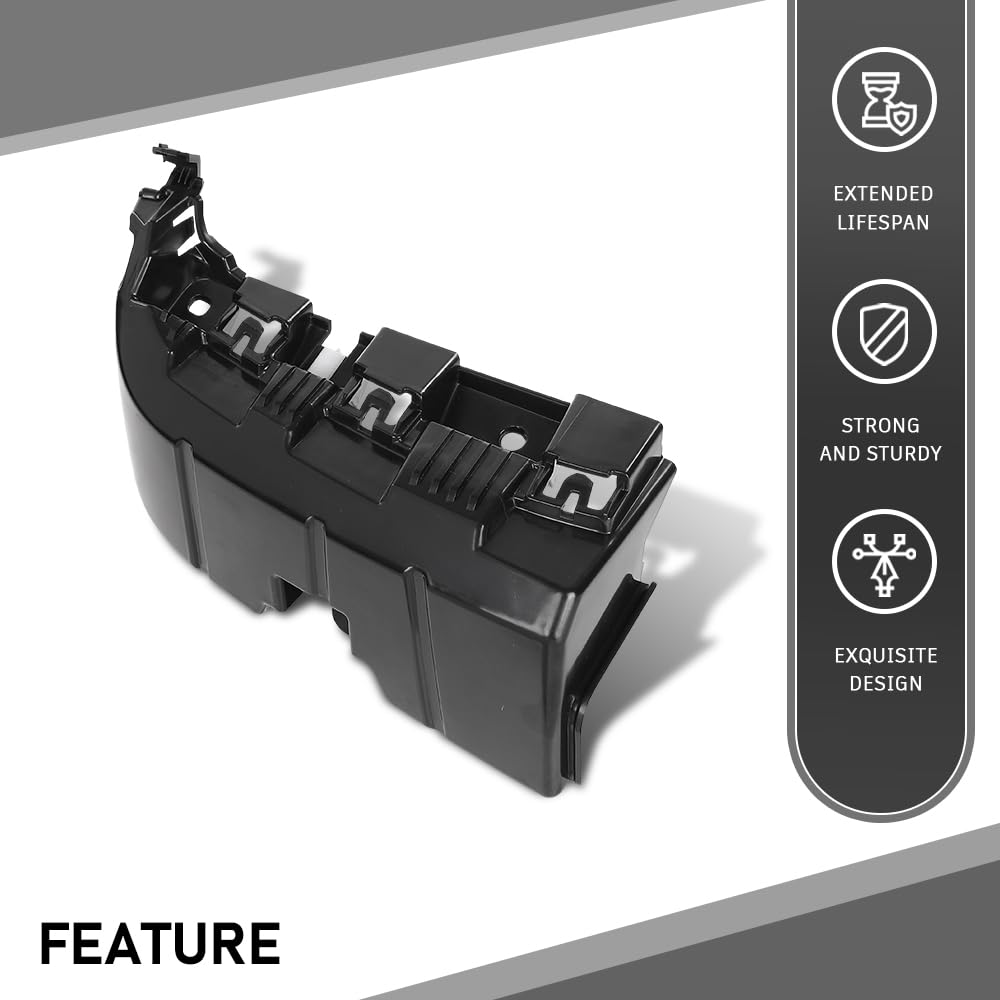 G-PLUS Bumper End Support Left Compatible with Ford Mustang 2018-2023 JR3Z17E855A, JR3Z-17E855-A Black