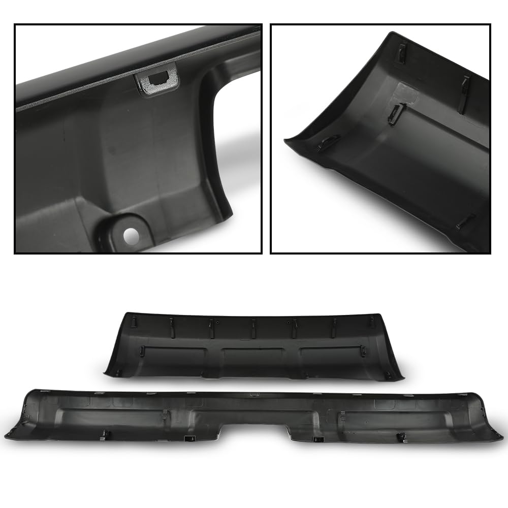 G-PLUS Front & Rear Lower Valance Panel Bumper Cover Compatible with Toyota 4Runner TRD 2014-2023 Glossy Black