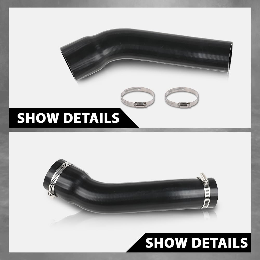 G-PLUS Rear Fuel Tank Fill Hose Compatible with Ford Bronco 1980-1996#F4110 Black Rubber Hose